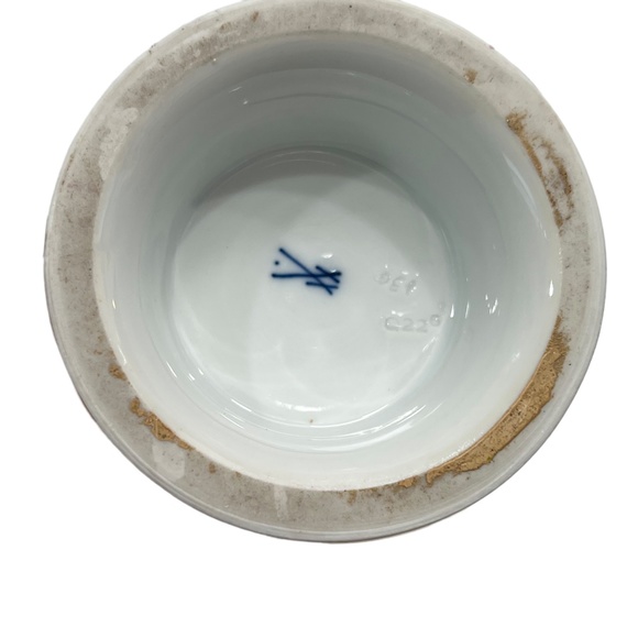 VINTAGE MEISSEN PORCELAIN ROSE VASE #Q22(6) - Picture 12 of 15